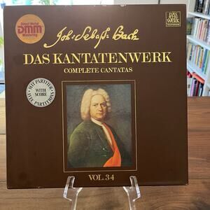J.S. Bach Das Kantatenwerk Complete Cantatas Vol 34 LP Box Set 1983 Telefunken